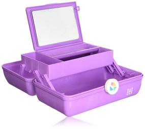 img 3 attached to 👜 Caboodles Purple Marble Vintage Case - On-The-Go Girl, 1lb