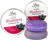 lyness organic blueberry shampoo & conditioner bar set: natural, eco-friendly, and plastic-free logo