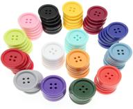 pack of 90 resin buttons – 15 colors, 1 inch (25mm) diameter – ideal for diy sewing crafts – shunli logo