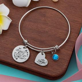 img 2 attached to 👯 Raysunfook Sisters Birthstone Bracelet - Friendship Jewelry for Girls | SEO-Optimized