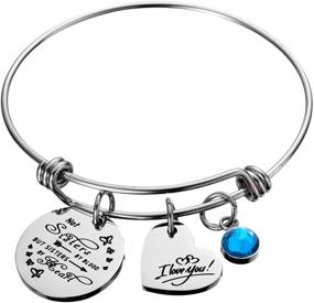 img 4 attached to 👯 Raysunfook Sisters Birthstone Bracelet - Friendship Jewelry for Girls | SEO-Optimized