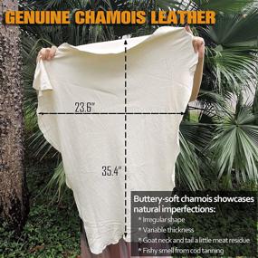 img 3 attached to Chamois Genuine Natural Absorbent Scratch Free
