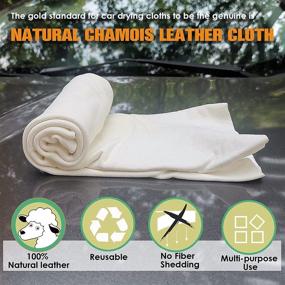 img 1 attached to Chamois Genuine Natural Absorbent Scratch Free