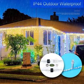 img 1 attached to 🎄 Enhance Your Christmas Spirit with 400 LED 33ft Curtain Fairy String Lights – Perfect for Indoor and Outdoor Decorations, Weddings, Parties, and Holidays!