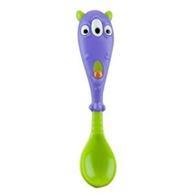 img 1 attached to Nuby IMonster Spoon Fork Set