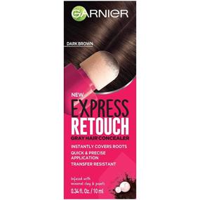 img 4 attached to 🎨 Garnier Hair Color Express Retouch Dark Brown Root Touch Up for Gray Hair Concealer, 1 Count
