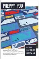 elizabeth hartman's preppy pod quilt pattern: 75x72 inches or 45x48 inches whale quilt logo