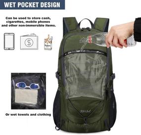 img 3 attached to Рюкзак Loowoko: идеальный легкий компаньон для путешествий с рюкзаком