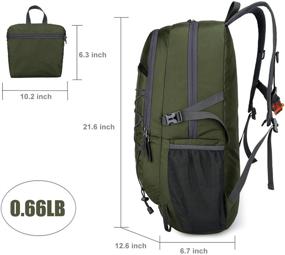 img 2 attached to Рюкзак Loowoko: идеальный легкий компаньон для путешествий с рюкзаком