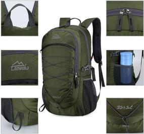 img 1 attached to Рюкзак Loowoko: идеальный легкий компаньон для путешествий с рюкзаком