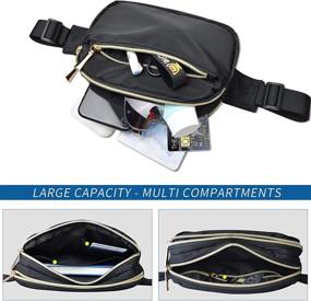 img 1 attached to 👜 Fashionable Plus Size Fanny Packs with Adjustable Belt - Ideal Hip Bags for Travel, Running, Hiking, and More!"