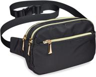 👜 fashionable plus size fanny packs with adjustable belt - ideal hip bags for travel, running, hiking, and more!" logo