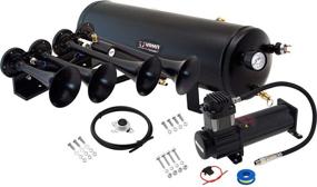 img 4 attached to Upgrade Your Vehicle's Sound with Vixen Horns Train Horn Kit - Powerful 200psi Air Compressor, 3 Gallon Tank, 4 Trumpets! Loud dB Guaranteed! Perfect for Trucks/Car/Semi - VXO8330B/4124B