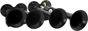 img 1 attached to Upgrade Your Vehicle's Sound with Vixen Horns Train Horn Kit - Powerful 200psi Air Compressor, 3 Gallon Tank, 4 Trumpets! Loud dB Guaranteed! Perfect for Trucks/Car/Semi - VXO8330B/4124B