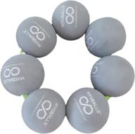 🔴 primekinetix myoballs foam roller triggerpoint massage balls: complete muscle recovery and joint relief set (gray - 7 balls) logo