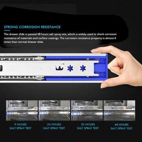 img 1 attached to 🛠️ Enhanced Load-Bearing Industrial Hardware: Hardware Solution with 3-Section Extension for Drawer Slides