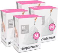 🗑️ simplehuman code m trash bags: 45l/12 gallon, 12 refill packs (240 count) logo