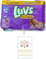 luvs diapers newborn (n) - less than ten pounds - 31 diapers + expert baby's first year guide logo