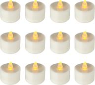 🕯️ lumabase 36212 amber battery operated led tea light candles: effortless ambiance on-the-go логотип