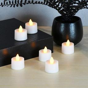 img 1 attached to 🕯️ Lumabase 36212 Amber Battery Operated LED Tea Light Candles: Effortless Ambiance On-The-Go