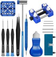 watch repair kit 120 pcs - ⌚ battery replacement, back removal, band adjustment tool set logo