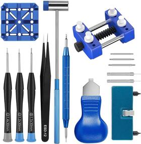 img 4 attached to Watch Repair Kit 120 Pcs - ⌚ Battery Replacement, Back Removal, Band Adjustment Tool Set