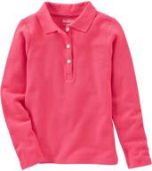 👚 girls' long-sleeve uniform polo shirt by oshkosh b'gosh logo