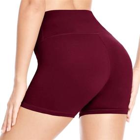 img 2 attached to Pack Biker Shorts Women Athletic Sports & Fitness for Running