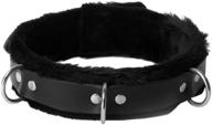 🧥 black fur lined collar: enhance style & comfort with strict leather logo