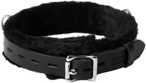 img 1 attached to 🧥 Black Fur Lined Collar: Enhance Style & Comfort with Strict Leather