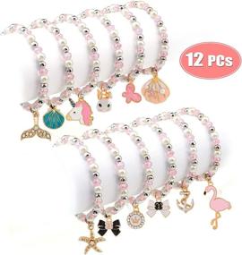 img 4 attached to 🦄 Bascolor Unicorn Animals Princess Bracelets
