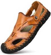 👟 cekeugo adjustable fisherman leather athletic sandals logo