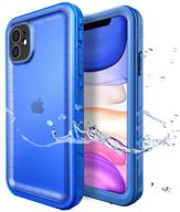 📱 sportlink waterproof case for iphone 11 - full body heavy duty protection, shockproof, dustproof, built-in clear screen protector - rugged case for iphone 11 6.1 inch (blue) logo