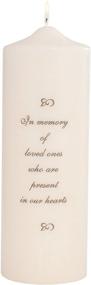 img 1 attached to 🕯️ Ivory Wedding Unity Memorial Candle by Celebration Candles - 9-Inch, Includes Generic Verse