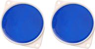 🔵 голубые отражатели hy-ko prod co cdrf-3b размером 3 1/4 дюйма в упаковке по 2 штуки. логотип