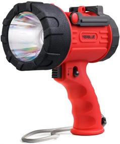img 4 attached to 🔦 YIERBLUE Rechargeable Spotlight: 2000 Lumen LED, Waterproof Handheld Flashlight Searchlight with Red Light Filter - 10000mAh Long Running