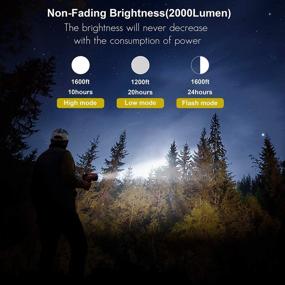 img 3 attached to 🔦 YIERBLUE Rechargeable Spotlight: 2000 Lumen LED, Waterproof Handheld Flashlight Searchlight with Red Light Filter - 10000mAh Long Running