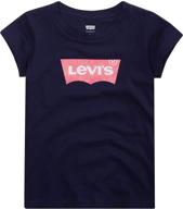 рубашка levis classic batwing t shirt ringer: стильная одежда для девочек на высшем уровне! логотип