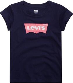 img 4 attached to Рубашка Levis Classic Batwing T Shirt Ringer: Стильная одежда для девочек на высшем уровне!