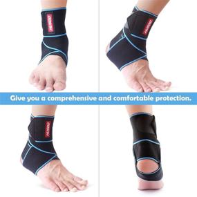 img 3 attached to 👣 Breathable Compression Support for Ankle Husoo