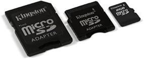 img 2 attached to Kingston 2 GB microSD Flash Memory Card with SD and miniSD Adapters – SDC/2GB-2ADP: High-Quality Storage Solution for Multiple Devices