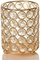 🕯️ vincigant gold cylinder crystal tea light candle holders: stunning wedding and home decor centerpieces logo
