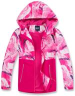 🧥 stay warm and dry with m2c boys girls hooded color block waterproof fleece lined windbreaker jacket logo