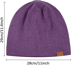 img 3 attached to 🧢 Syhood Slouchy Knit Beanie Hat Winter Warm Oversized Skull Cap for Men and Women - Set of 2 Pieces