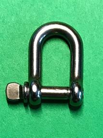 img 3 attached to 🔗 Premium Marine Grade Stainless Steel 316 D Shackle - 5/32" (4mm) - Pack of 5