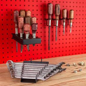 img 2 attached to 🔧 Efficient and Practical Medium Screwdriver Holder Accessories for Pegboard Organization