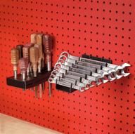 🔧 efficient and practical medium screwdriver holder accessories for pegboard organization logo