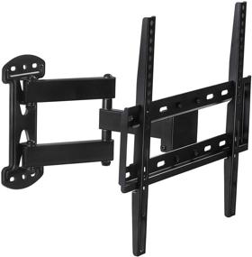 img 4 attached to 📺 Mount-It! Full Motion TV Wall Mount: Corner Bracket, VESA 400 x 400 Compatible, Swivel, Tilt - Fits 32-50 Inch TVs, 66 Lbs Capacity