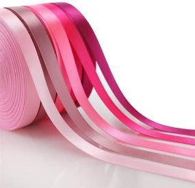 img 1 attached to 🎀 Satin Ribbon 2/5 Inch Wide - 20 Vibrant Colors - 600 Yards - Ideal for Gift Wrapping, Crafts, Sewing, Party, Wedding Decoration