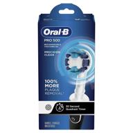 🦷 enhance your oral care routine with oral-b pro 500 electric toothbrush – precision clean brush head, automatic timer, original black design logo